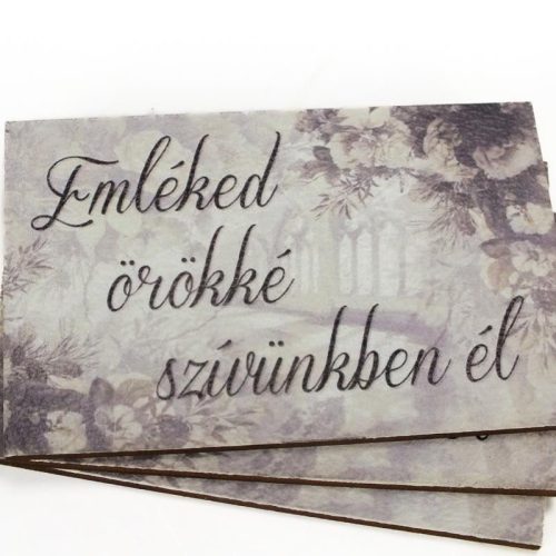 Nyomtatott dekorkarton - Emléked örökké..3db/cs