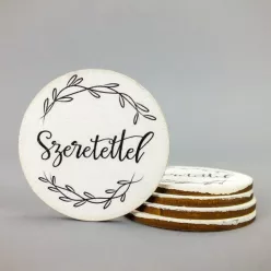 Nyomtatott dekorkarton - Szeretettel 5db/cs