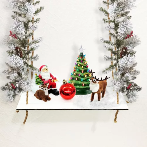 Dekor hinta - fehér 2db/szett kötéllel