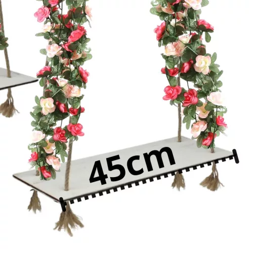 Dekor hinta - fehér 2db/szett kötéllel