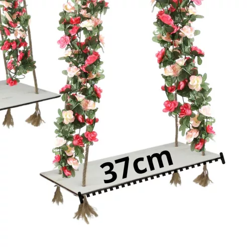 Dekor hinta - fehér 2db/szett kötéllel