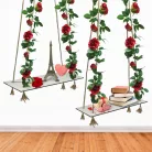 Dekor hinta - fehér 2db/szett kötéllel