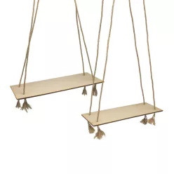 Dekor hinta - natúr 2db/szett kötéllel