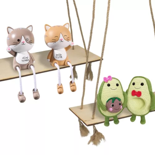 Dekor hinta - natúr 2db/szett kötéllel