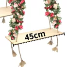 Dekor hinta - natúr 2db/szett kötéllel