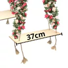 Dekor hinta - natúr 2db/szett kötéllel