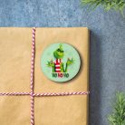 Nyomtatott fa tábla - Grincs "HO HO HO" 3db/cs