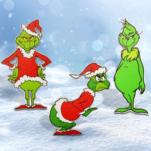 Nyomtatott dekorkarton - Gúnyos Grincs Trió 3db/csomag