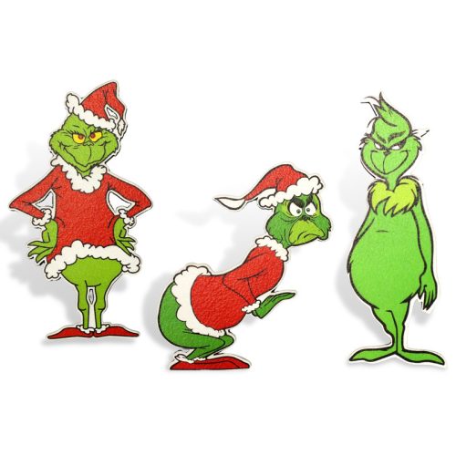 Nyomtatott dekorkarton - Gúnyos Grincs Trió 3db/csomag