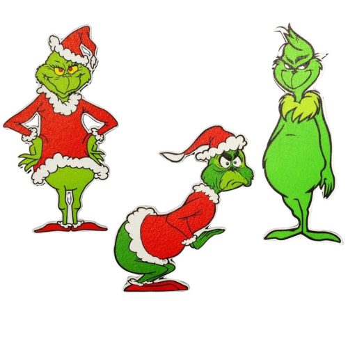 Nyomtatott dekorkarton - Gúnyos Grincs Trió 3db/csomag