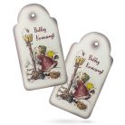 Nyomtatott dekorkarton - Vintage karácsonyi tábla 2db/csomag