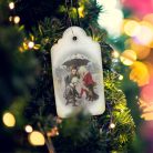 Nyomtatott dekorkarton - Vintage karácsonyi tábla 2db/csomag