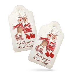   Nyomtatott dekorkarton - Vintage karácsonyi tábla 2db/csomag