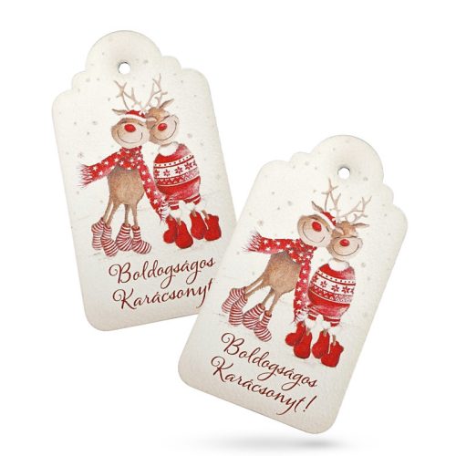 Nyomtatott dekorkarton - Vintage karácsonyi tábla 2db/csomag