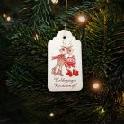 Nyomtatott dekorkarton - Vintage karácsonyi tábla 2db/csomag