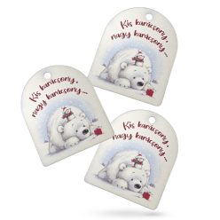   Nyomtatott dekorkarton - Vintage karácsonyi tábla 3db/csomag