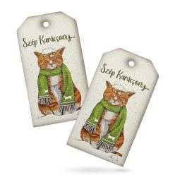   Nyomtatott fa tábla - Karácsonyi tábla 2db/csomag - Szép karácsony..