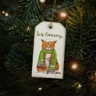 Nyomtatott fa tábla - Karácsonyi tábla 2db/csomag - Szép karácsony..