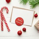 Nyomtatott fa tábla - Boldog Karácsonyt tábla 3db/csomag