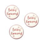 Nyomtatott fa tábla - Boldog Karácsonyt tábla 3db/csomag Fehér/Piros