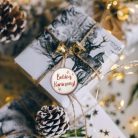 Nyomtatott fa tábla - Boldog Karácsonyt tábla 3db/csomag Fehér/Piros