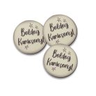 Nyomtatott fa tábla - Boldog Karácsonyt tábla 3db/csomag Krém/barna