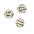 Nyomtatott fa tábla - Boldog Karácsonyt tábla 3db/csomag Krém/barna