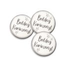 Nyomtatott fa tábla - Boldog Karácsonyt tábla 3db/csomag Fehér/szürke