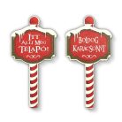 Nyomtatott dekorkarton - Karácsonyi megállító táblák 2db