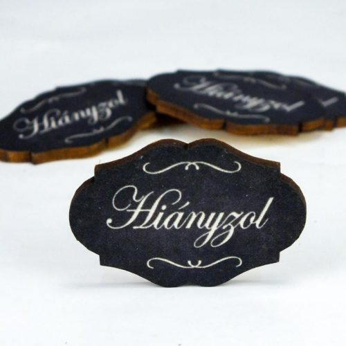 Nyomtatott dekorkarton - Hiányzol 5db/csomag