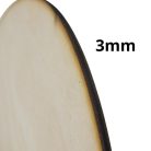 Natúr fa - Kerek tábla 15cm