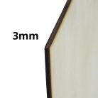 Natúr fa - Négyzet tábla 15x15cm