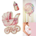 Nyomtatott dekorkarton - Baba csomag - lány 5db/csomag