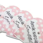 Nyomtatott fa tábla - Anyák napjára - rózsaszín 4cm 5db