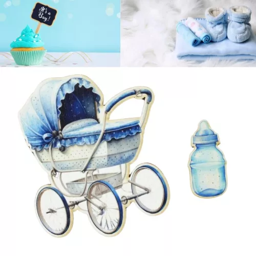 Nyomtatott dekorkarton - Baba csomag - fiú 5db/csomag