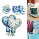 Nyomtatott dekorkarton - Baba csomag - fiú 5db/csomag