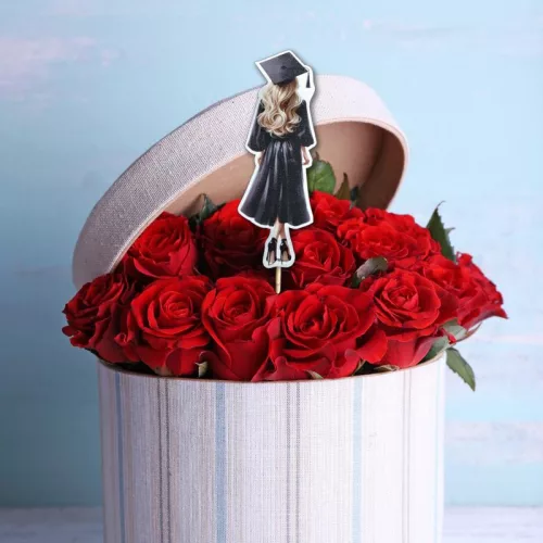 Nyomtatott dekorkarton - Diplomaosztó ballagás lány 12,5cm