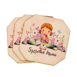 Nyomtatott dekorkarton- Szeretlek mama tábla 3db