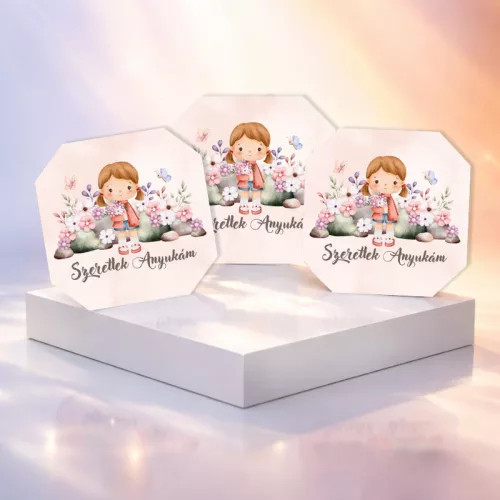 Nyomtatott dekorkarton - Szeretlek anyukám 3db