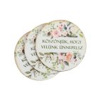 Nyomtatott dekorkarton - Köszönjük, hogy velünk ünnepelsz 2 soros 3db