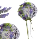 Nyomtatott fa tábla koszorú közép - Levendulás 11,8