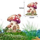 Nyomtatott dekorkarton - Piros gombaház