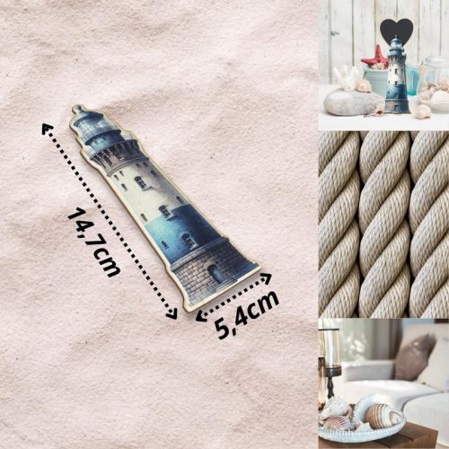 Nyomtatott dekorkarton - Világítótorony 14,6cm