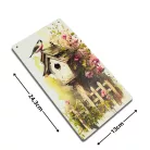 Nyomtatott fa tábla - Madáretető akasztós tábla 13x24,3cm