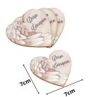 Nyomtatott dekorkarton - Drága Édesapám szív kegyelet 3db/csomag