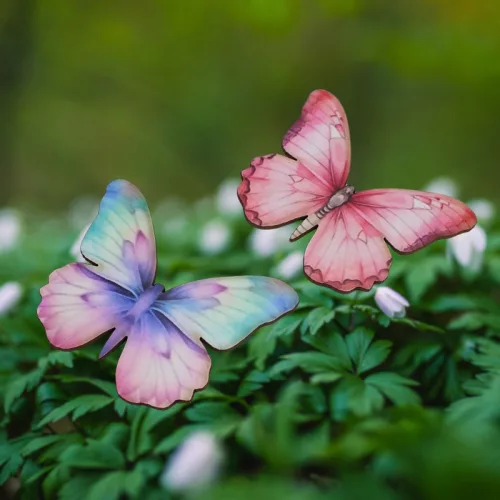 Nyomtatott dekorkarton - Színes pillangók 4db