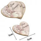 Nyomtatott dekorkarton - Drága Édesanyám szív kegyelet 3db/csomag