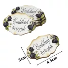 Nyomtatott dekorkarton - Emléked őrizzük kegyelet 5db/csomag