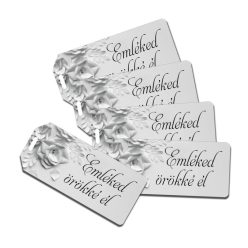   Nyomtatott dekorkarton - Emléked örökké él kegyelet scrapbook 5db/csomag