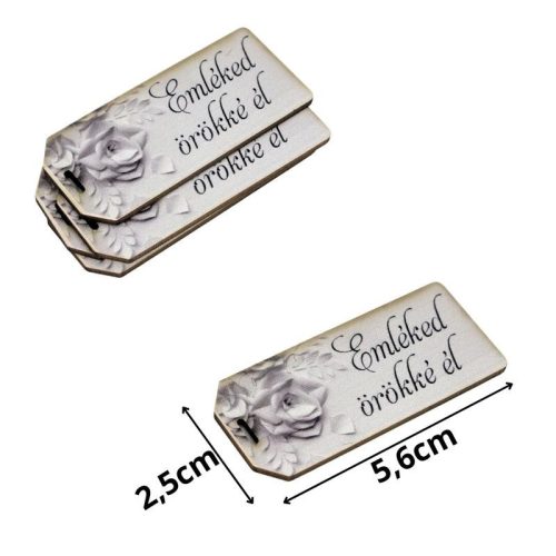 Nyomtatott dekorkarton - Emléked örökké él kegyelet scrapbook 5db/csomag